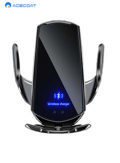 Buy Q3 Smart Car Wireless Charger,Magnetic Phone Holder with Automatic Clamping,Support Magnetic Direct Charging and Wireless Fast Charging,15w Qi Infrared Induction Charger for Apple/Huawei/Samsung,Black in Saudi Arabia