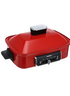 Buy TORNADO Multi-function Electric Grill 1400 Watt Red TMG-370 in Egypt