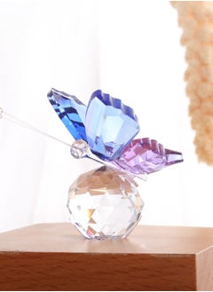 Buy Crystal Butterfly Figurines with Ball Base for Home Wedding Decoration Glass Butterflies Ornaments Collectibles Figurines Valentine's Day for Lovers Gifts For Mother Sisters Brother And Friend in Saudi Arabia