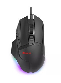 Buy GM520 RGB Gaming Mouse - Optical Sensor 12,800 DPI - 8 Programmable Buttons - 1000HZ Polling Rate With Software in Egypt