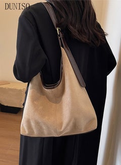 Buy Women's Shoulder Tote Bag Faux Leather Handbag for Women Large Capacity Messenger Fashionable Travel Shoulder Bag for Ladies Girls College Students in Saudi Arabia