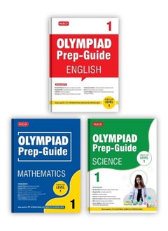 اشتري MTG Olympiad Prep-Guide Class 1 - قسم المنجزين مع IMO-NSO-IEO Chapterwise ورقة أسئلة العام السابق لامتحان SOF 2023-24، مجموعة من 3 كتب (الرياضيات والعلوم والإنجليزية) في الامارات