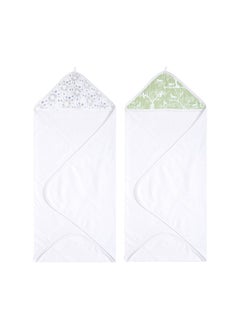 Buy Essentials Hooded Towel - Pack of 2 - Harmony in UAE