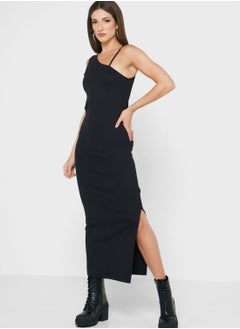 Buy Cut Out Ribbed Dress in UAE