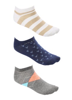 Buy White Rabbit Ankle Socks With Argyle Pattern in Egypt