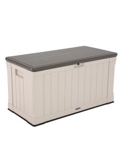 اشتري Lifetime, 439L Heavy Duty Storage Box,10 Year Limited warranty, Desert Sand Colour Box, Brown Lid LFT-60186 في الامارات