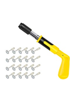 اشتري Nail Wall Fastening Tool Kit Portable Manual Nailing Gun Low Noise Steel Nail Shooting Machine for Cement Wall Home Decoration With 20 Integrated Nails في السعودية