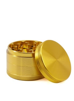 Buy 4 Layer Spice Crusher With Magnetic Lid Gold in UAE