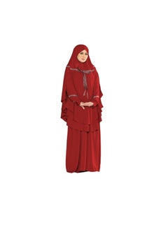 Buy Made of royal material with an embroidered silver ribbon, one size up to 120 kg for women in Egypt