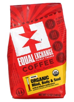 اشتري Organic Coffee Mind Body & Soul Ground Medium & Vienna Roasts 12 oz (340 g) في الامارات