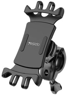 اشتري Yesido C66 Bike Bicycle Motorcycle Mobile Phone Holder Mount Universal 360 Degree Adjustable Rotation Compatible With Iphone 12 Mini/12/12 Pro, Samsung Galaxy S21/20 Or Note, Huawei And More في الامارات