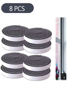 Buy Seal Tape, Strong Adhesive Soundproof Shockproof Gap Sealing Foam Rubber Weather Stripping Strip Tape for Home Window Door Draught Excluder Air Conditioner 8 Rolls of 1M Long Each in Saudi Arabia