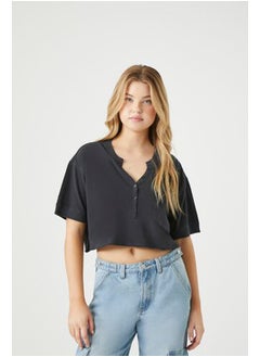 Buy Button-Front Crop Top in Egypt