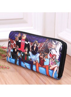 Buy New ONE PIECE Personalized Multi Compartment Capacity Cartoon Long Zipper Wallet in UAE