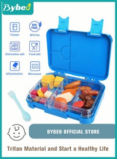Buy Tritan Bento Boxes, BPA FREE Lunch Box for School / Office / Travel 6 Compartments Meal Prep in Saudi Arabia