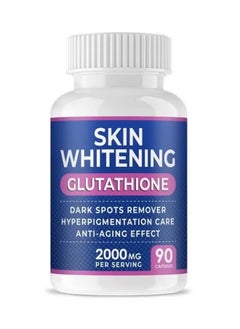 Buy Glutathione Whitening Pills - 90 Capsules 2000mg Glutathione - Effective Skin Lightening Supplement - Dark Spots, Melasma & Acne Scar Remover, Hyperpigmentation Treatment - Anti-Aging Antioxidant in Saudi Arabia