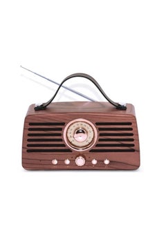 اشتري راديو كلاسيك خشبي محمول قابل للشحن في السعودية