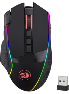 Buy M991 Wireless Gaming Mouse 19000 Dpi Wired Wireless Gamer Mouse W Rapid Fire Key 9 Macro Buttons 45 Hour Durable Power Capacity And Rgb Backlight For Pc Mac Laptop in Saudi Arabia