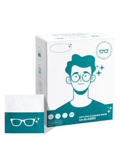 اشتري 100 Pack Lens Cleaning Wipes, Glasses Wipes, Pre-Moistened Lens Wipes for Eyeglasses Individually Wrapped, Screen Wipes في السعودية