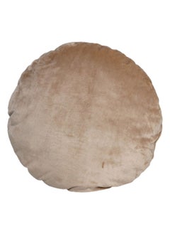 Buy Zen Flannel Round Cushion, Camel – 60 cm in UAE