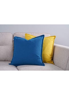 Buy Sandra Solid Cushion Cover 45x45Cm Blue in UAE