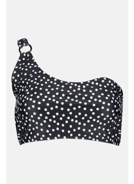 Buy Women Polka Dots Bikini Top, Black/White in UAE