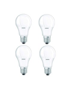 اشتري Osram LED Value Classic A60 Bulb E27 8.5W Daylight UV and Flicker Free No Blue Light Hazard 806lm 6500K Frosted with ESMA Approval Pack of 4 في الامارات