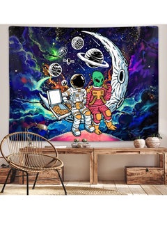 Buy Trippy Astral Expedition Tapestry, Funny Space Astronaut Alien Tapestry for Men Guys Bedroom Psychedelic Space Adventure for Cosmic Decor, College Dorms, and Living Rooms - 150*130cm in Saudi Arabia