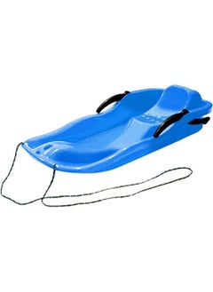 اشتري Plastic Snow Sled, Kids Skiing Sled Board Snowboard Outdoor Downhill Toboggan with Brakes and Pull Rope for Grass Sliding and Sand Boarding في الامارات