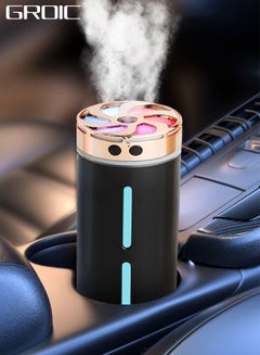 اشتري Car Diffuser Humidifier Aromatherapy Essential Oil Diffuser USB Cool Mist Mini Portable Diffuser for Car with 7-LED Color Changing,Automobile Aromatherapy Machine في السعودية