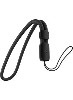 Buy Universal Adjustable Hand Wrist Strap Phone Lanyard Compatible with Apple Airpods Pro (2nd Generation) - Dark Black in UAE