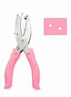 Buy Handheld Hole Paper Punch Puncher with Pink Grip（Circle-1/8"） in UAE