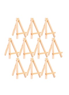 اشتري Mini Wooden Easel, SYOSI Desktop Small Easel, Wooden Photo Frame Tripod, Digital Oil Painting Display Mini Easel, Advertising Display Stand, 10 Pieces في الامارات