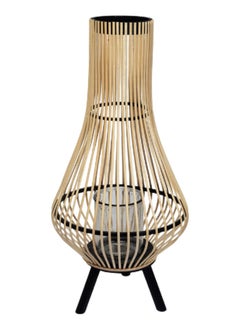 Buy Bamboo Lantern with Leg, Natural - 60 cm in UAE