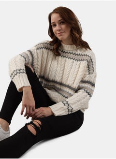 اشتري سترة Fair Isle من AE Cable-Knit في مصر