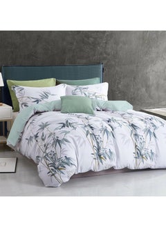 Buy 4 Piece Single Size Duvet Cove Set Unique Design, 1 Bedsheet 1 Fitted Sheet 2 Pillow Cases Cover 160x210cm Fitted Sheet 120x200+25cm Pillow Cover Microfiber Multicolor 48x74cm in UAE