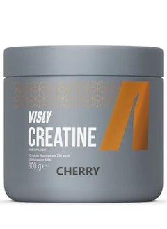 Buy Creatine Monohydrate, Cherry Flavor, Visly, 300g, 60 Servings in UAE