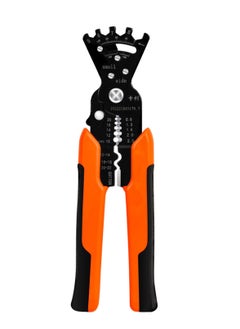 اشتري Wire Stripper, Multifunctional Cable Stripper, Wire Cutter, Wire Crimper, Professional Automatic Wire Stripping Pliers Tool for Wire Stripping/ Cutting/ Crimping/ Winding, Wrench Tool في الامارات