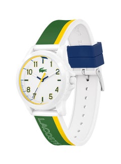 Buy LACOSTE RIDER UNISEX's WHITE DIAL, GREEN SILICONE WATCH - 2030044 in UAE
