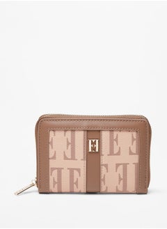 Buy Women's All-Over Monogram Print Zip Around Wallet in UAE