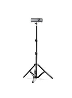 اشتري Folding Telescopic Floor Projector Stand Tripod with Metal Gimbal 58-170cm في الامارات