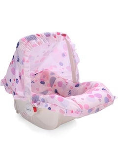 Buy 5-in-1 Spring Carry Cot & Rocker with Mosquito Net for Newborns,12Kg Capacity-Pink in Saudi Arabia