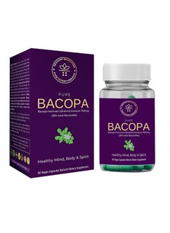 Buy Pure Bacopa Monnieri (Brahmi)-60 Vegan Capsules in UAE