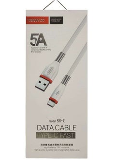 Buy Tranyoo S8-c Fast Type-C Data Cable White in UAE