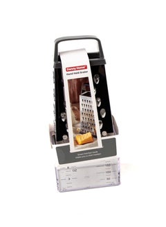 Buy 4-sided mini grater with premium gray lid in Saudi Arabia