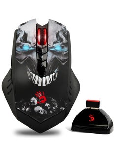 Buy R80 Wireless Gaming Mouse 4,000 DPI - Optical Switch 0.2 ms Response - With Software (Skull) in Egypt