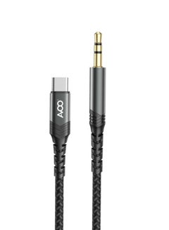 Buy Type-C To Aux Cable Black in Saudi Arabia