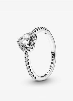 Buy Pandora Timeless Cubic Zirconia Women's 925 Silver Heart Ring 198421C01 in UAE