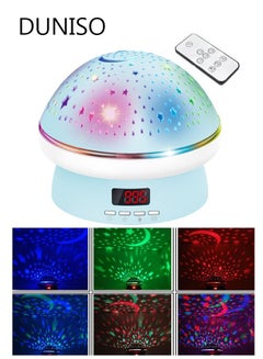 Buy 360° Rotating Moon Star Projector Light Night Light Projector Lamp For Kids With Timer And Remote Control in UAE