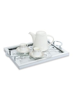 Buy Christina Tray, Silver - 53X4 Cm in UAE